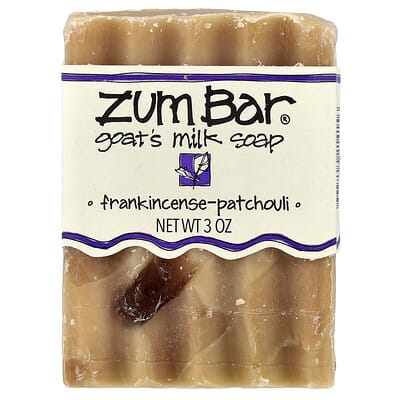 Мыло Zum Bar® на козьем молоке, ладан-пачули, 3 oz