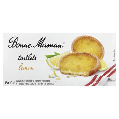 Tartlets, Lemon, 9 Tartlets, 0.49 oz (13.9 g) Each
