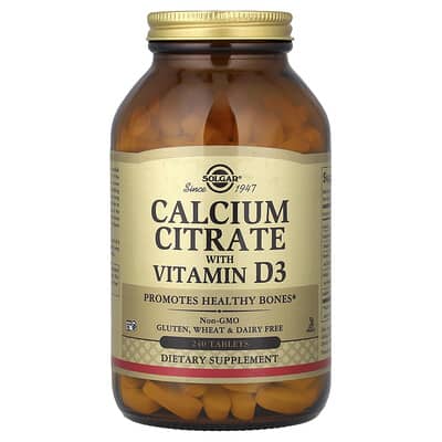Calcium Citrate with Vitamin D3, 240 Tablets