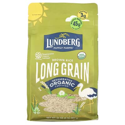 Organic Brown Rice, Long Grain, 32 oz (907 g)