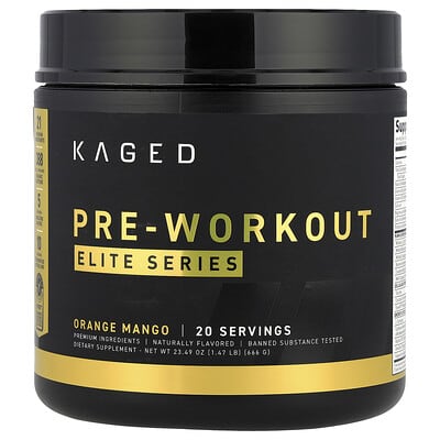 Elite Series, предтренировочный комплекс, Orange Mango, 1.47 lb (666 g)