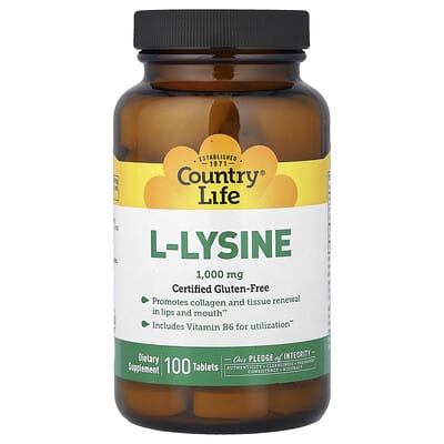 L-Lysine, 100 Tablets