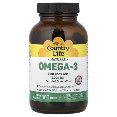 Natural Omega-3, 100 softgels