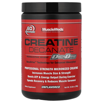 MuscleMeds креатин деканат, без вкуса, 10.58 oz (300 g)
