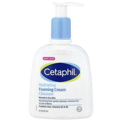 Hydrating Foaming Cream Cleanser, Normal to Dry Skin, 8 fl oz (237 ml)