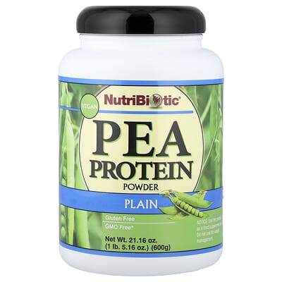 Pea Protein Powder, Plain, 1 lb 5.16 oz (600 g)