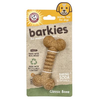 Barkies For Moderate Chewers, Dental Toy For Dogs, Ring, Peanut Butter, 1 Toy