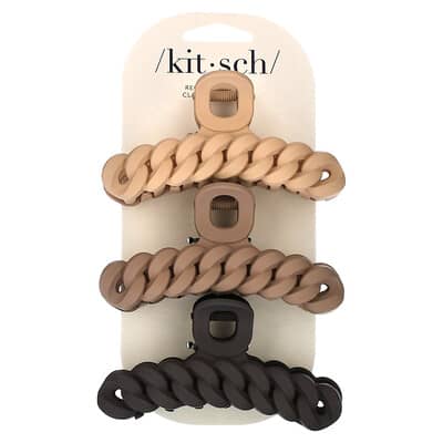 Chain Claw Clips, Neutral, 3 Clips