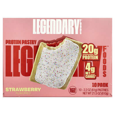Protein Pastry, Strawberry, 10 Pack, 2.2 oz (61 g) Each