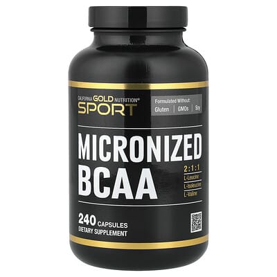 Sport, Micronized BCAA, Branched Chain Amino Acids, 240 Capsules