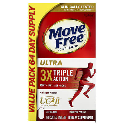 Move Free® Joint Health, Ultra, Triple Action, 64 Coated Tablets