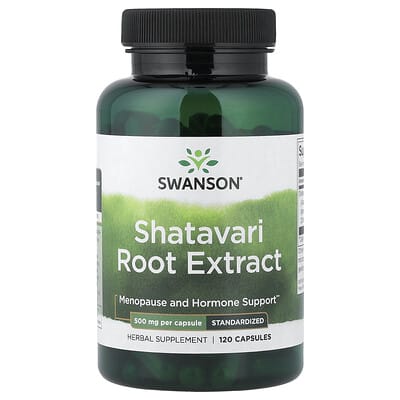 Shatavari Root Extract, Standardized, 500 mg, 120 Capsules