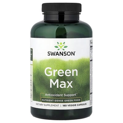 Swanson Vitamins Green Max, 180 вегетарианских капсул