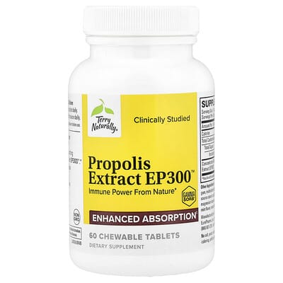 Propolis Extract EP300™, 60 Chewable Tablets (100 mg per Tablet)