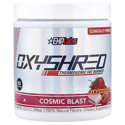 OxyShred, Thermogenic Fat Burner, Cosmic Blast, Strawberry, 10.51 oz (298 g)