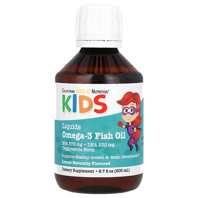 Norwegian Kids Omega-3 Fish Oil, Natural Lemon, 6.7 fl oz. (200 ml)