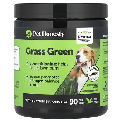 Grass Green, For Dogs, Duck, 90 Soft Chews, 9.5 oz (270 g)
