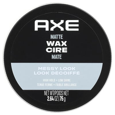 Matte Wax, High Hold, Low Shine, 2.64 oz (75 g)