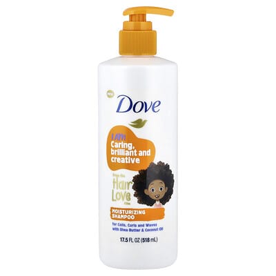 Kids Care, Moisturizing Shampoo, For Coils, Curls and Waves, 17.5 fl oz (518 ml)