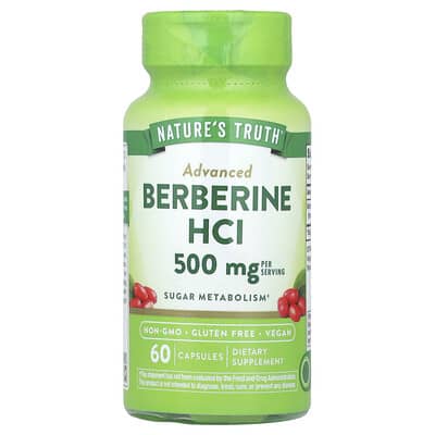 Berberine HCl, 60 капсул (250 mg на капсулу)