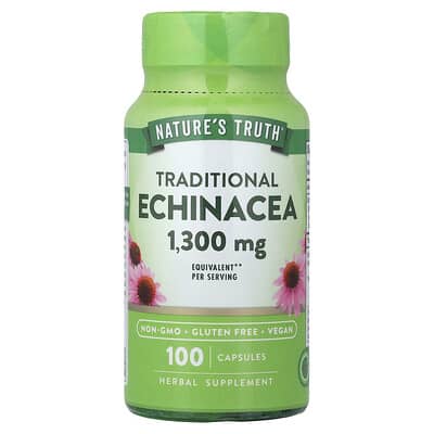 Nature's Truth Эхинацея, 100 капсул (650 mg на капсулу)