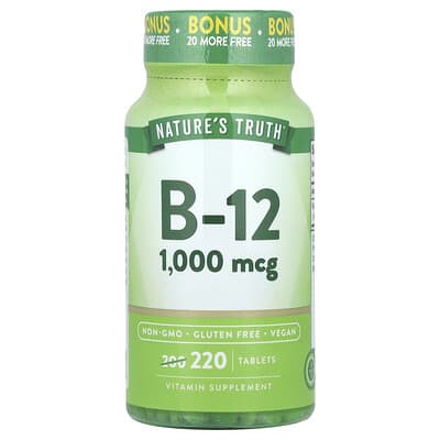 Nature's Truth витамин B-12, 1,000 mcg, 220 таблеток