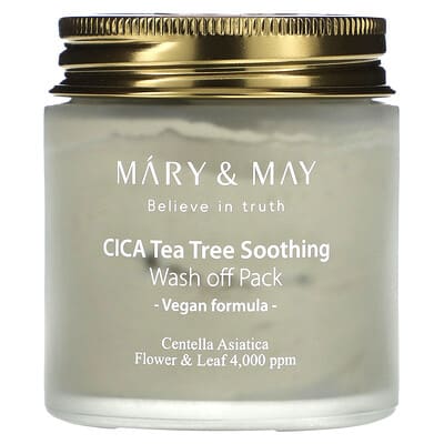CICA Tea Tree Soothing, Wash Off Pack, 4.4 oz (125 g)