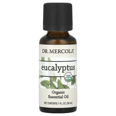 Organic Essential Oil, Eucalyptus, 1 fl oz (30 ml)