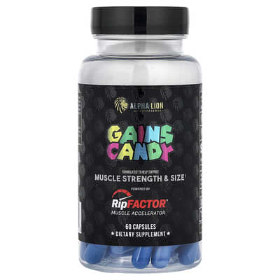 Добавка ALPHA LION Gains Candy RipFactor®, 60 Capsules