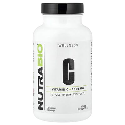 Vitamin C & Rosehip Bioflavonoids, 120 Capsules