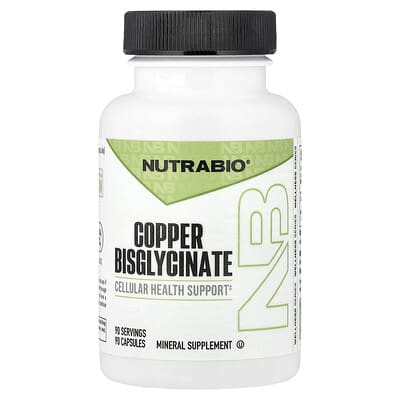 Copper Bisglycinate, 90 Capsules (3 mg per Capsule)
