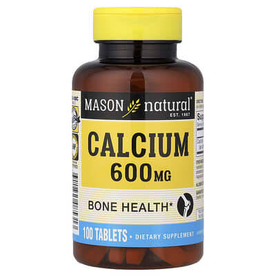 Calcium, 600 mg, 100 Tablets