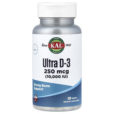 Ultra D-3, 250 mcg (10,000 IU), 120 таблеток