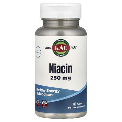 KAL Ниацин, 250 mg, 100 таблеток