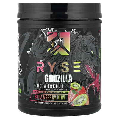 Предтренировочный комплекс RYSE Pre-Workout Godzilla Strawberry Kiwi 1.6 lbs (748 g)