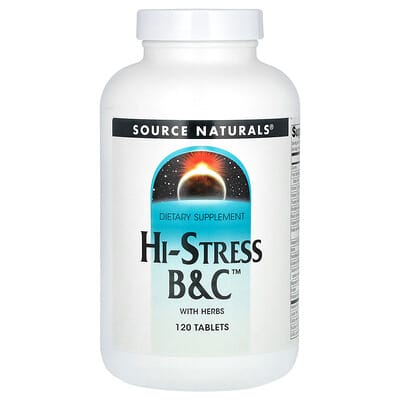 Hi-Stress B&C™ with Herbs, 120 Tablets