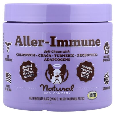 Aller-Immune, For Dogs of All Ages, 90 Soft Chewable Bites, 9.5 oz (270 g)