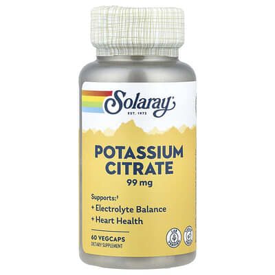 Potassium Citrate, 99 mg, 60 вегетарианских капсул
