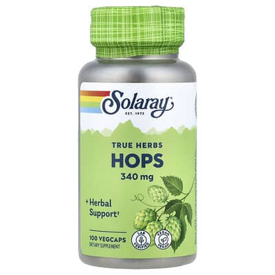 True Herbs, HOPS, 340 mg, 100 веганских капсул