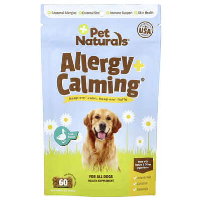 Allergy + Calming®, For All Dogs, Duck, 60 Bite-Sized Soft Chews, 3.17 oz (90 g)