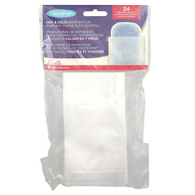 Hot & Cold Postpartum Therapy Packs Sleeve Refill, 24 Disposable Sleeves