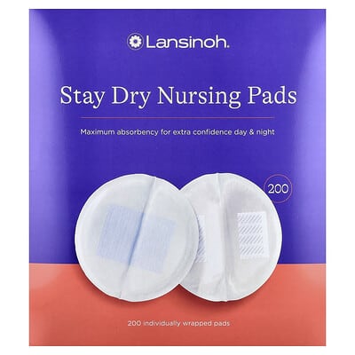 Stay Dry Nursing Pads, 200 Individually Wrapped Pads