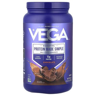 Essential, Protein Made Simple, растительный протеин, шоколад, 2 lb 4.3 oz (1.03 kg)