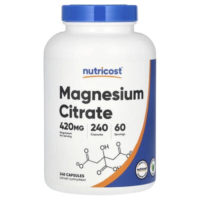 Magnesium Citrate, 240 Capsules (105 mg per Capsule)