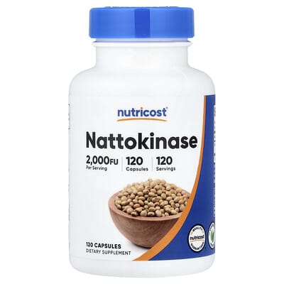Nattokinase, 100 mg (2,000 FU), 120 Capsules