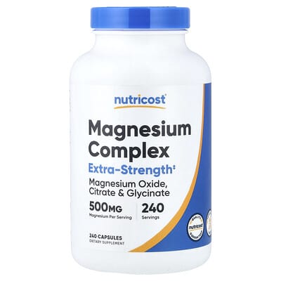 Magnesium Complex, 500 mg, 240 Capsules