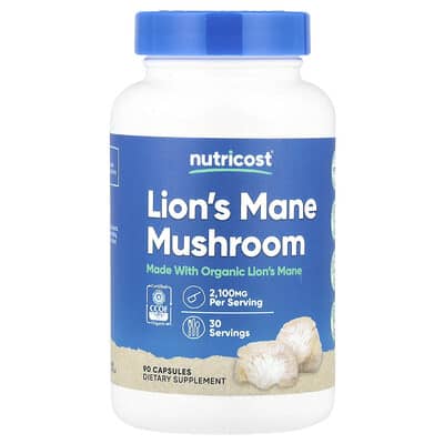 Lion's Mane Mushroom, 90 Capsules (700 mg per Capsule)
