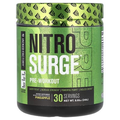 Предтренировочная добавка Nitro Surge, Pineapple, 8.68 oz (246 g)
