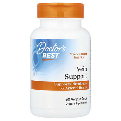 Doctor's Best Vein Support, 60 вегетарианских капсул