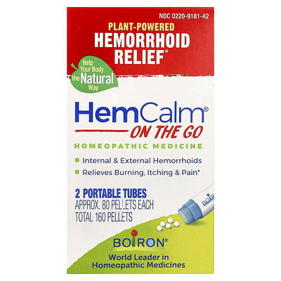 Boiron HemCalm® средство от геморроя, 2 портативных тюбика